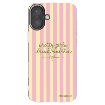 Picasee átlátszó szilikon tok az alábbi mobiltelefonokra Apple iPhone 16 Plus - Pretty matcha
