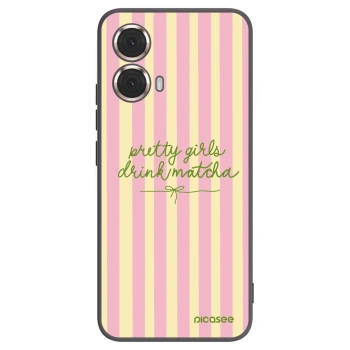 Picasee fekete szilikon tok az alábbi mobiltelefonokra Motorola Moto G85 - Pretty matcha