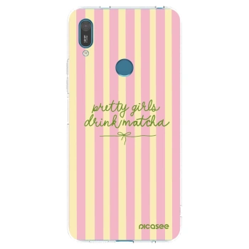 Picasee átlátszó szilikon tok az alábbi mobiltelefonokra Huawei Y7 2019 - Pretty matcha