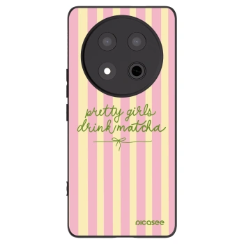 Picasee fekete szilikon tok az alábbi mobiltelefonokra Honor Magic7 Lite 5G - Pretty matcha