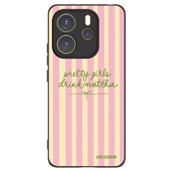 Picasee fekete szilikon tok az alábbi mobiltelefonokra Xiaomi Redmi Note 14 4G - Pretty matcha