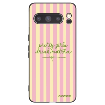 Picasee fekete szilikon tok az alábbi mobiltelefonokra Google Pixel 8 Pro - Pretty matcha