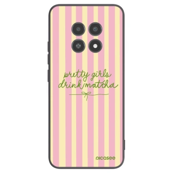 Picasee fekete szilikon tok az alábbi mobiltelefonokra Realme 12X - Pretty matcha