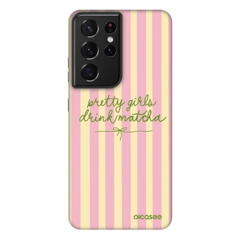 Szilikon tok erre a típusra Samsung Galaxy S21 Ultra 5G G998B - Pretty matcha