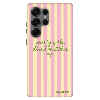 Szilikon tok erre a típusra Samsung Galaxy S25 Ultra 5G - Pretty matcha