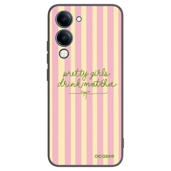 Picasee fekete szilikon tok az alábbi mobiltelefonokra Vivo Y29s 5G - Pretty matcha