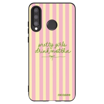 Picasee fekete szilikon tok az alábbi mobiltelefonokra Huawei P30 Lite - Pretty matcha