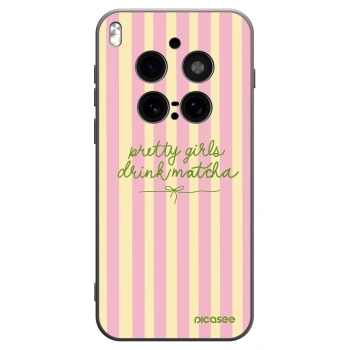 Picasee fekete szilikon tok az alábbi mobiltelefonokra Vivo X300 Pro - Pretty matcha