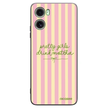 Picasee fekete szilikon tok az alábbi mobiltelefonokra Motorola Moto G06 - Pretty matcha