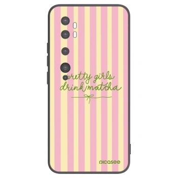 Picasee fekete szilikon tok az alábbi mobiltelefonokra Xiaomi Mi Note 10 (Pro) - Pretty matcha