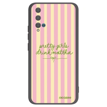 Picasee fekete szilikon tok az alábbi mobiltelefonokra Huawei Nova 5T - Pretty matcha
