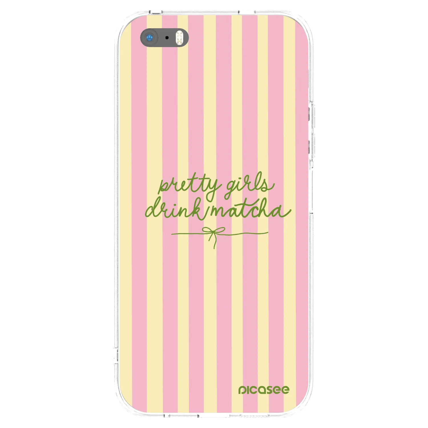 Picasee átlátszó szilikon tok az alábbi mobiltelefonokra Apple iPhone 5/5S/SE - Pretty matcha