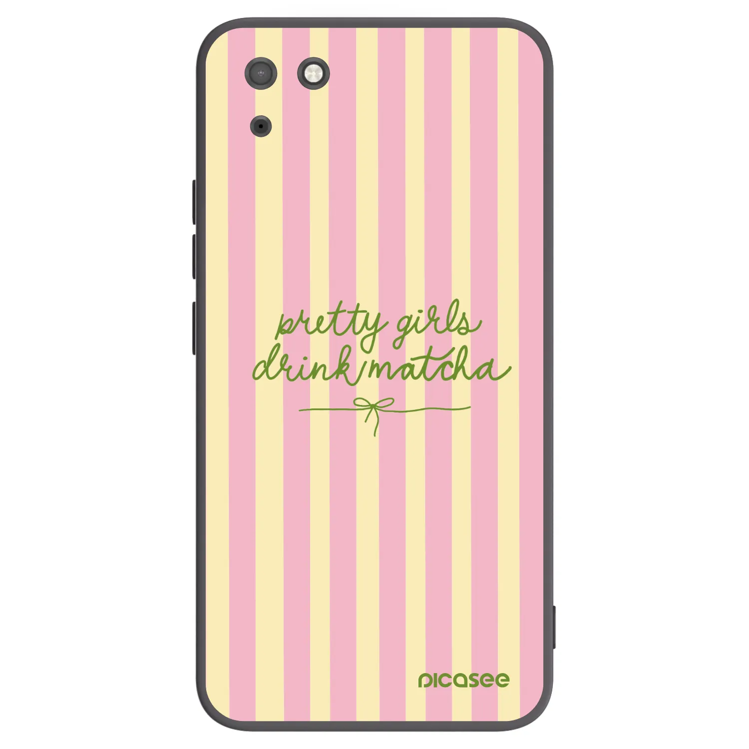 Picasee fekete szilikon tok az alábbi mobiltelefonokra Huawei Y5P - Pretty matcha