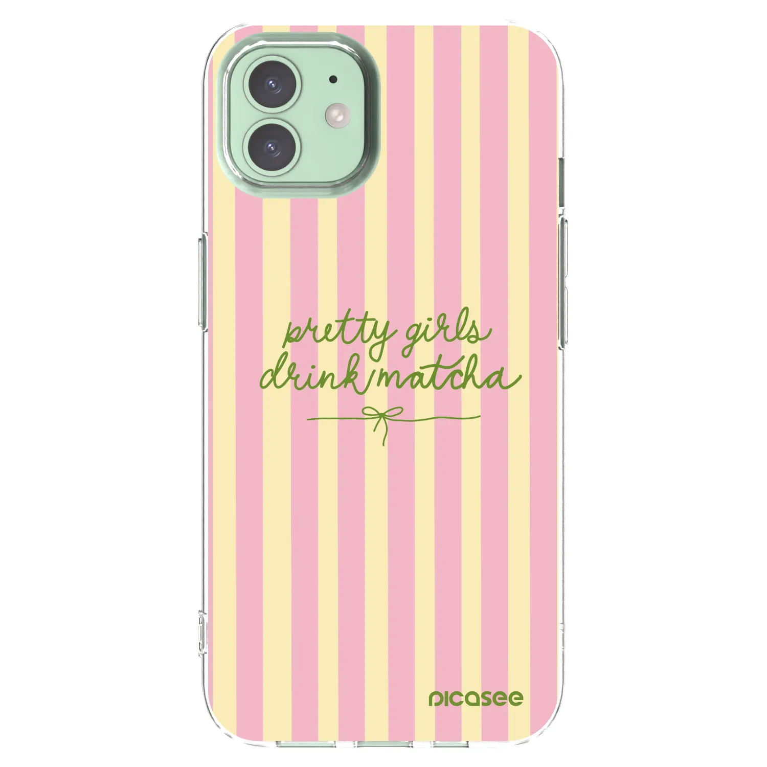 Picasee átlátszó szilikon tok az alábbi mobiltelefonokra Apple iPhone 12 Pro - Pretty matcha