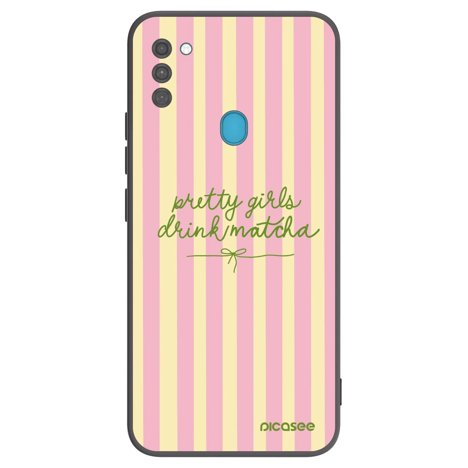 Picasee fekete szilikon tok az alábbi mobiltelefonokra Samsung Galaxy M11 - Pretty matcha