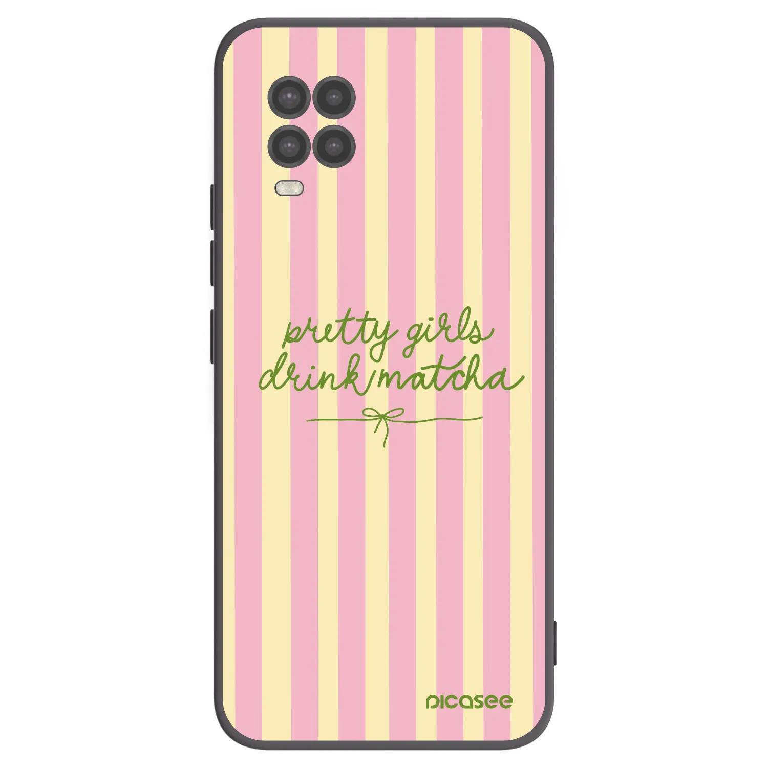 Picasee fekete szilikon tok az alábbi mobiltelefonokra Xiaomi Mi 10 Lite - Pretty matcha