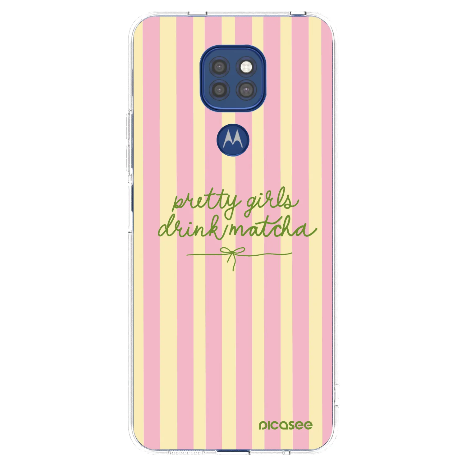 Picasee átlátszó szilikon tok az alábbi mobiltelefonokra Motorola Moto G9 Play - Pretty matcha