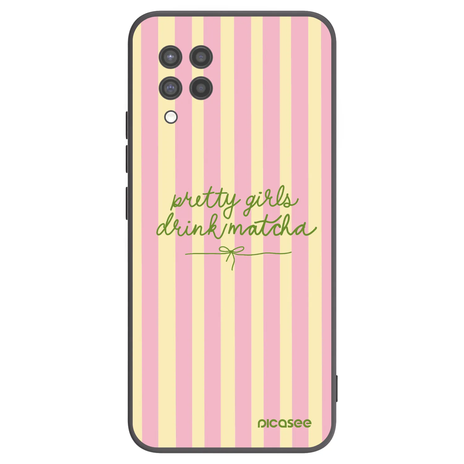 Picasee fekete szilikon tok az alábbi mobiltelefonokra Samsung Galaxy A42 A426B - Pretty matcha