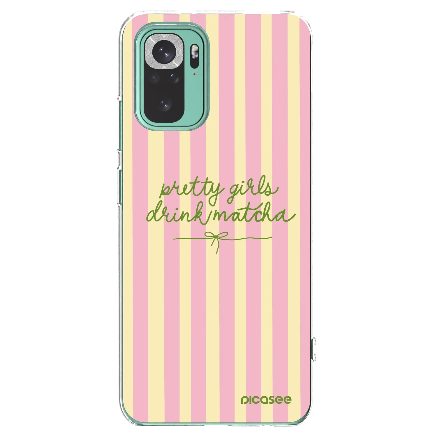 Picasee átlátszó szilikon tok az alábbi mobiltelefonokra Xiaomi Redmi Note 10 Pro - Pretty matcha