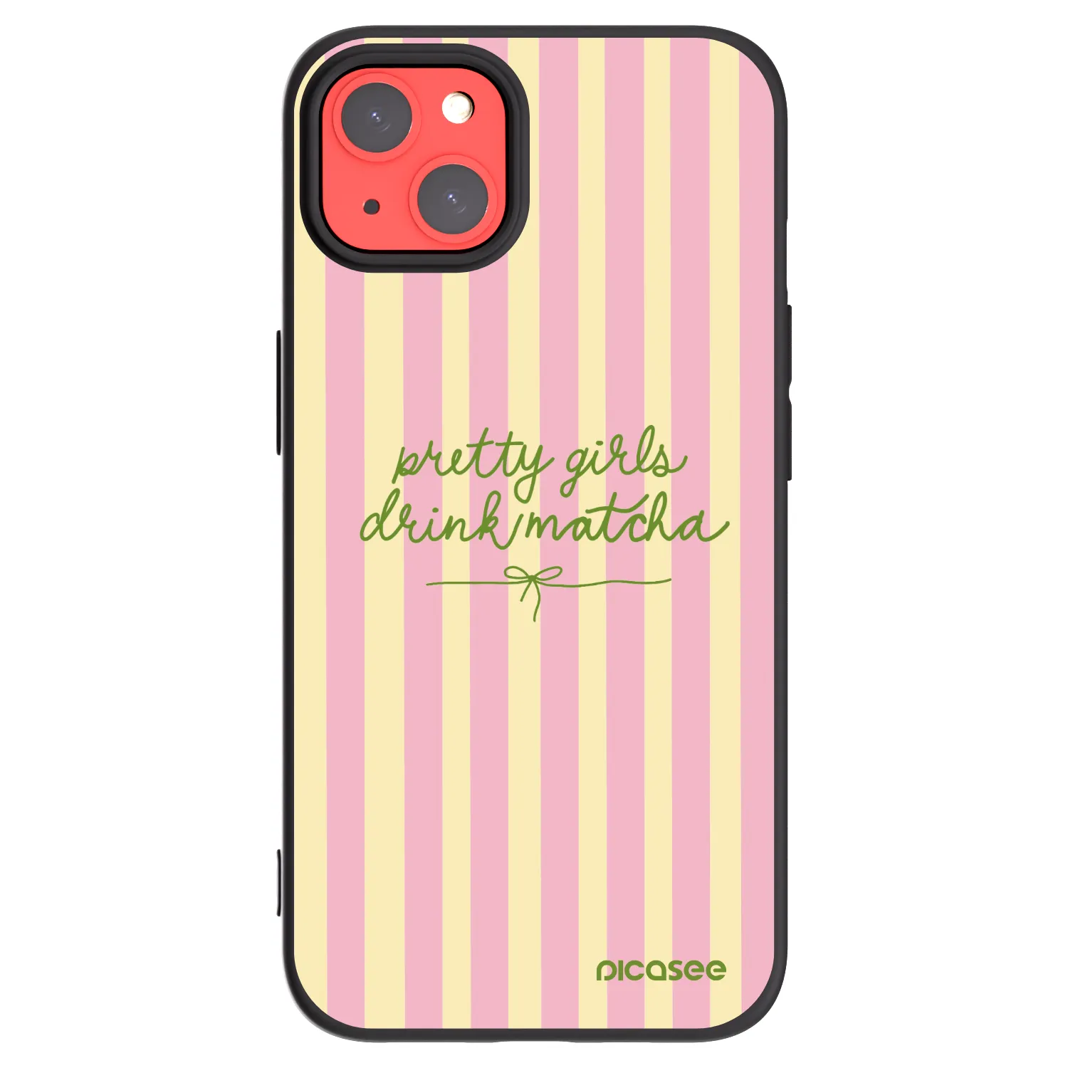 Picasee fekete szilikon tok az alábbi mobiltelefonokra Apple iPhone 13 - Pretty matcha