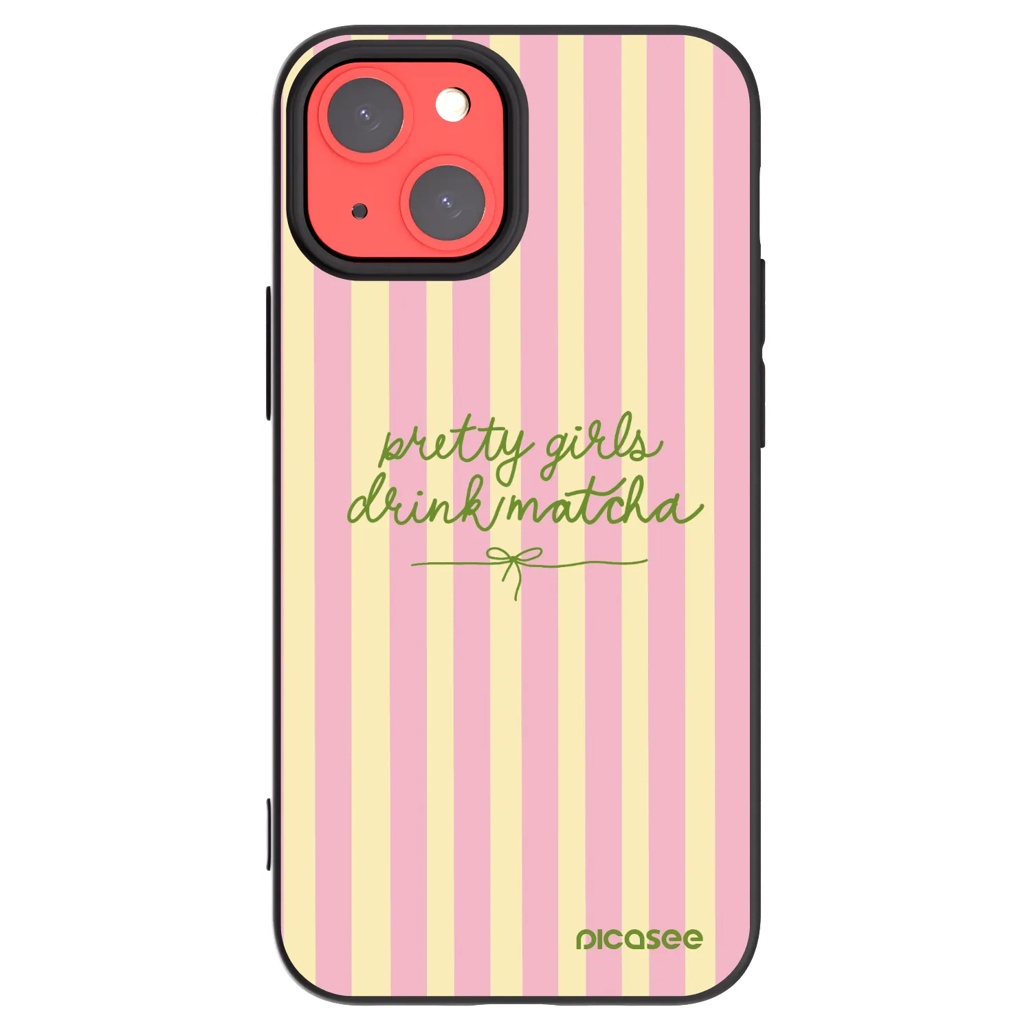 Picasee fekete szilikon tok az alábbi mobiltelefonokra Apple iPhone 13 mini - Pretty matcha