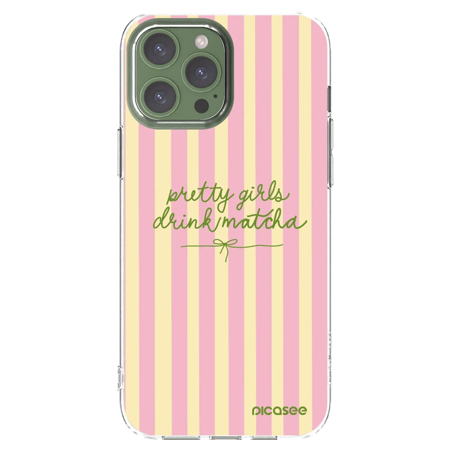 Picasee átlátszó szilikon tok az alábbi mobiltelefonokra Apple iPhone 13 Pro Max - Pretty matcha