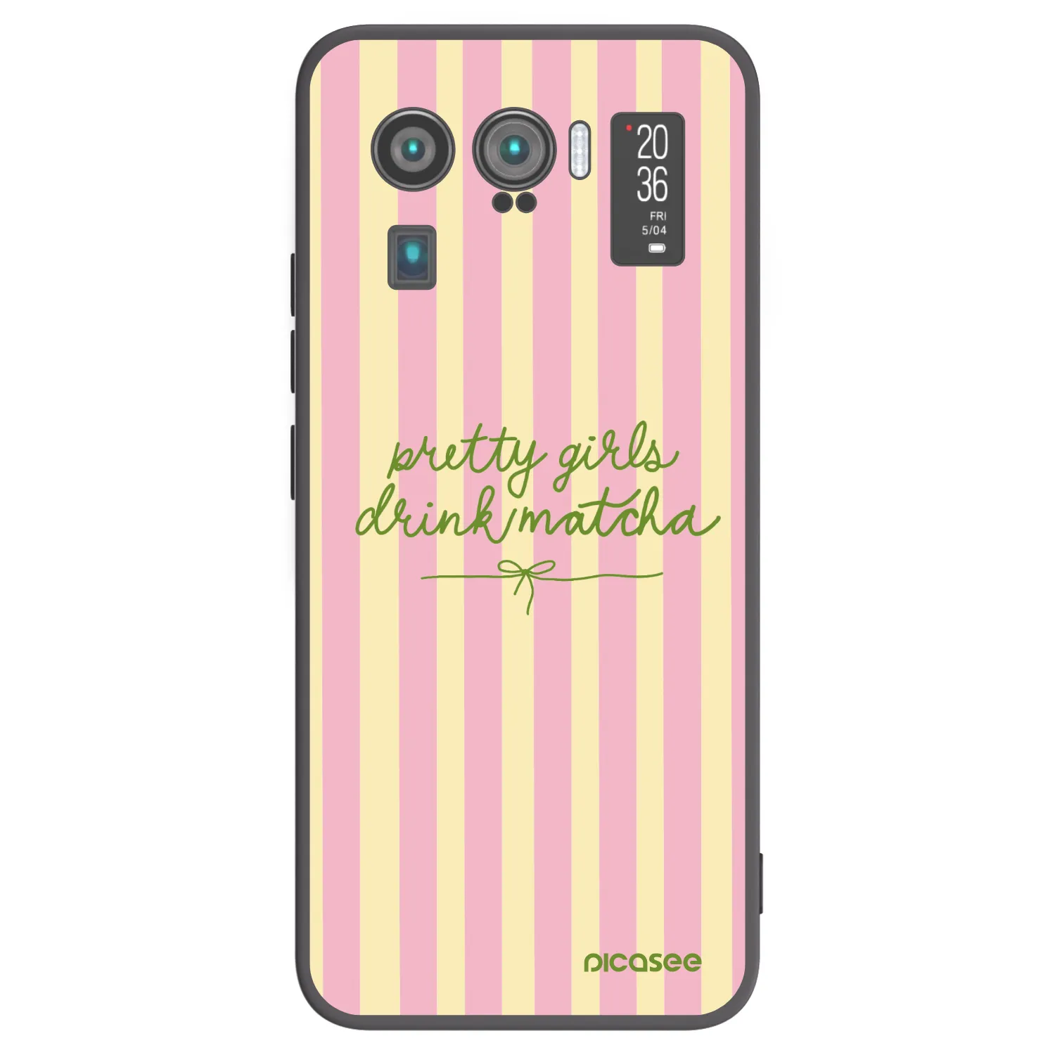 Picasee fekete szilikon tok az alábbi mobiltelefonokra Xiaomi Mi 11 Ultra - Pretty matcha