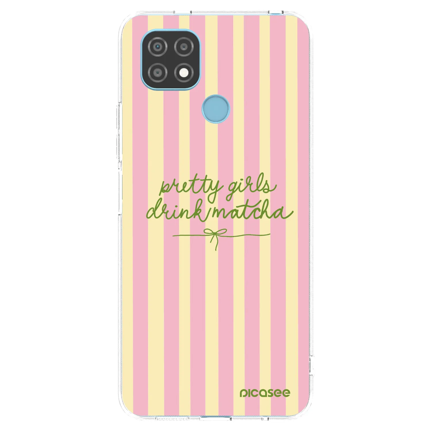 Picasee átlátszó szilikon tok az alábbi mobiltelefonokra Realme C21 - Pretty matcha