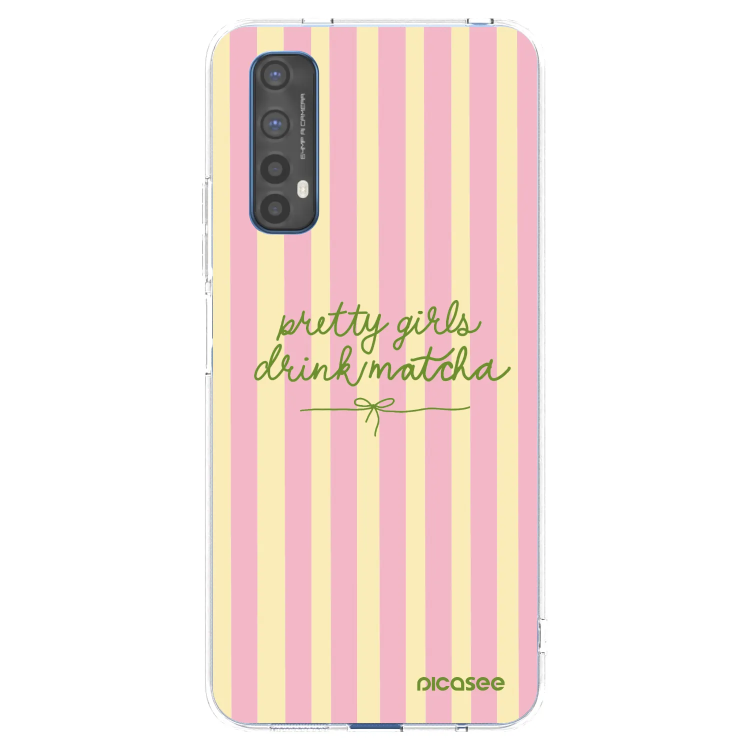 Picasee átlátszó szilikon tok az alábbi mobiltelefonokra Realme 7 - Pretty matcha