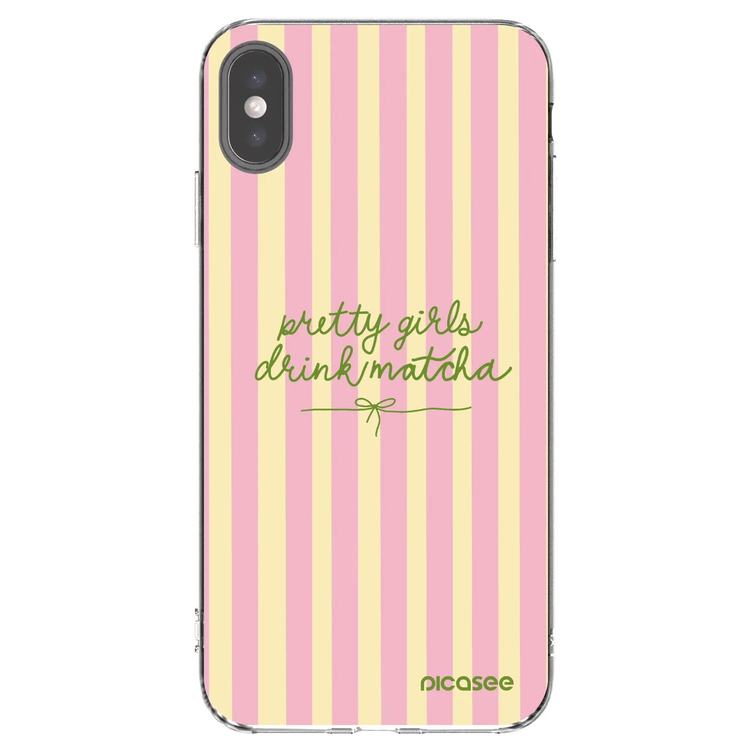 Picasee átlátszó szilikon tok az alábbi mobiltelefonokra Apple iPhone XS Max - Pretty matcha