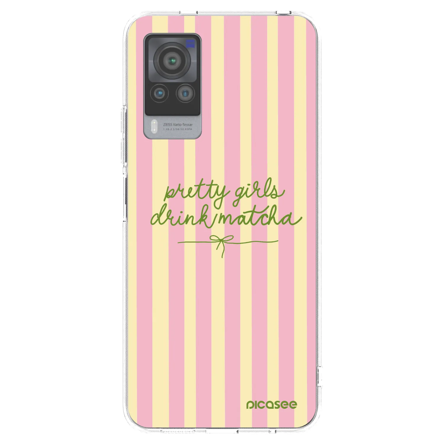 Picasee átlátszó szilikon tok az alábbi mobiltelefonokra Vivo X60 Pro 5G - Pretty matcha