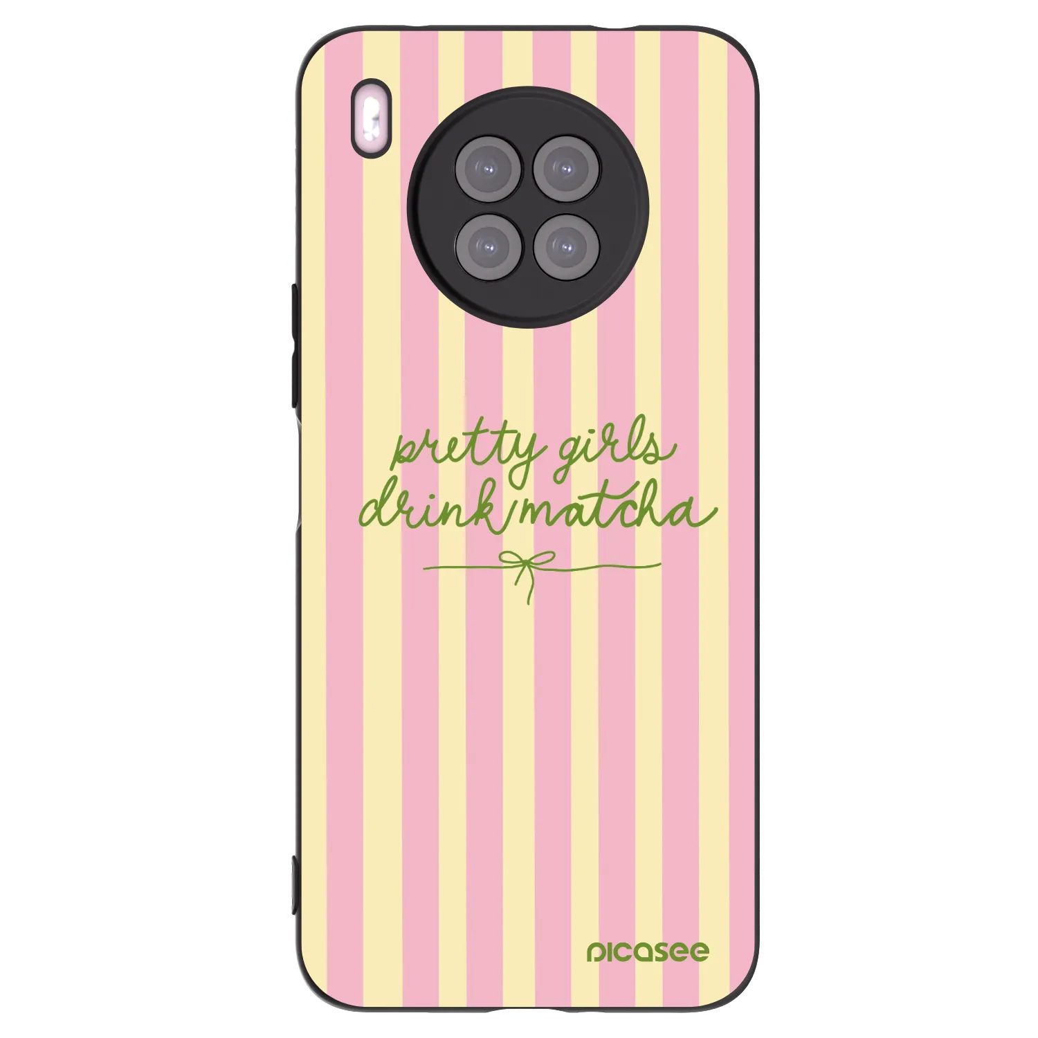 Picasee fekete szilikon tok az alábbi mobiltelefonokra Huawei Nova 8i - Pretty matcha