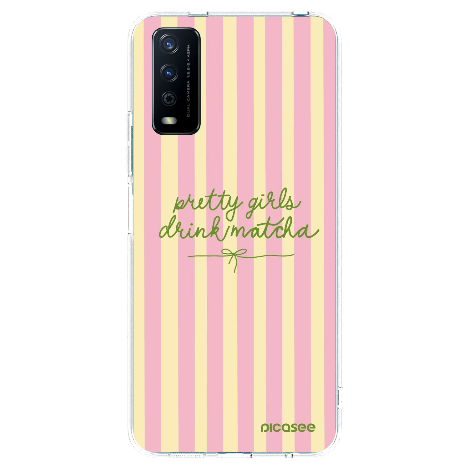 Picasee átlátszó szilikon tok az alábbi mobiltelefonokra Vivo Y11s - Pretty matcha