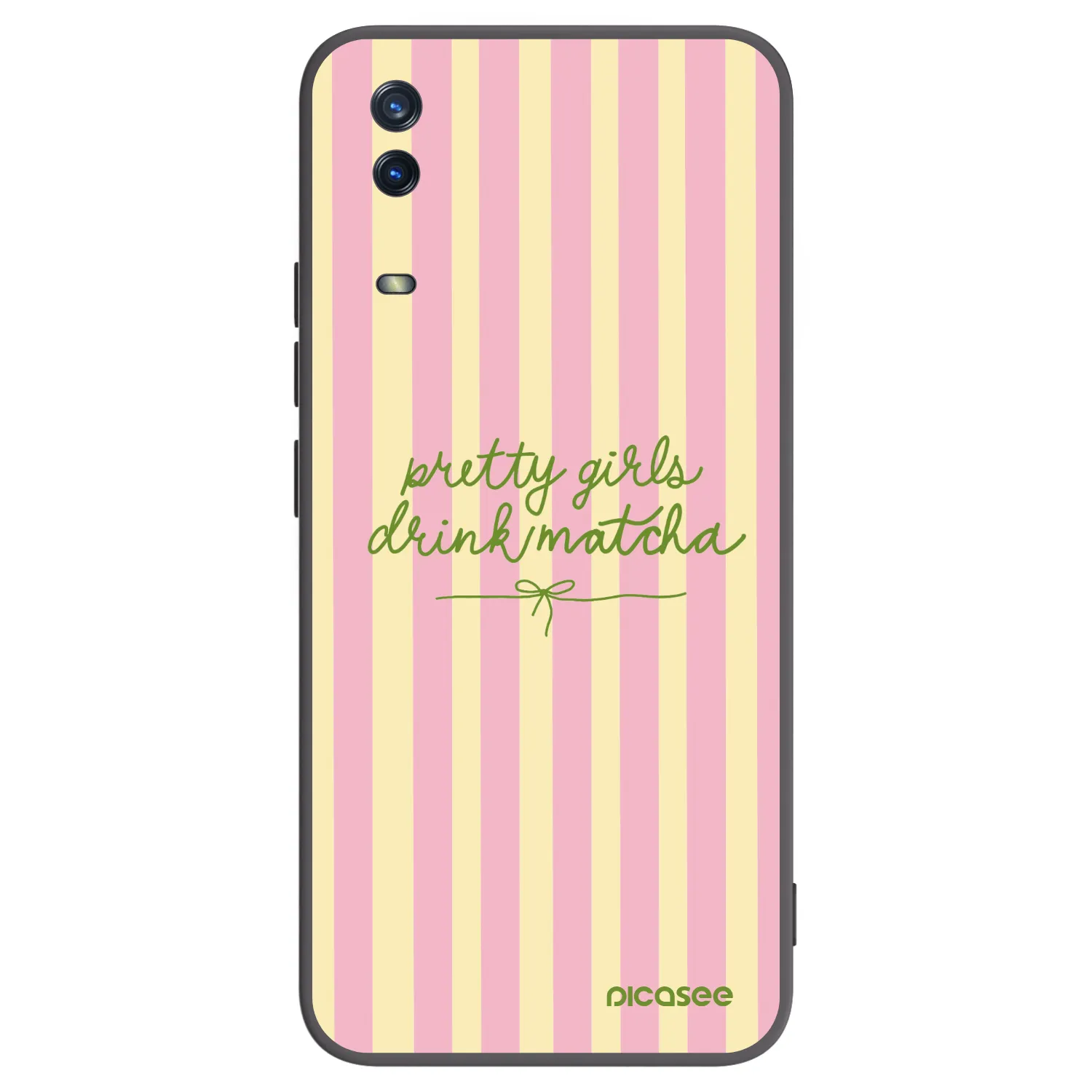 Picasee fekete szilikon tok az alábbi mobiltelefonokra Vivo Y11s - Pretty matcha