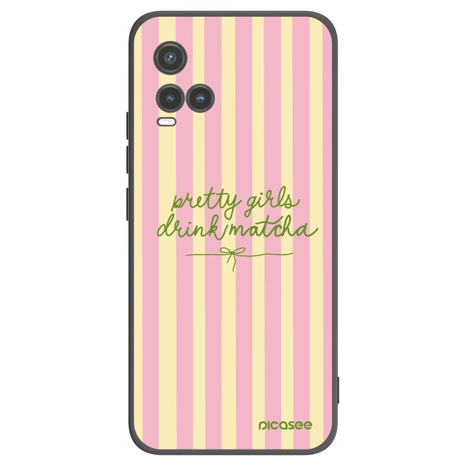 Picasee fekete szilikon tok az alábbi mobiltelefonokra Vivo Y33s - Pretty matcha