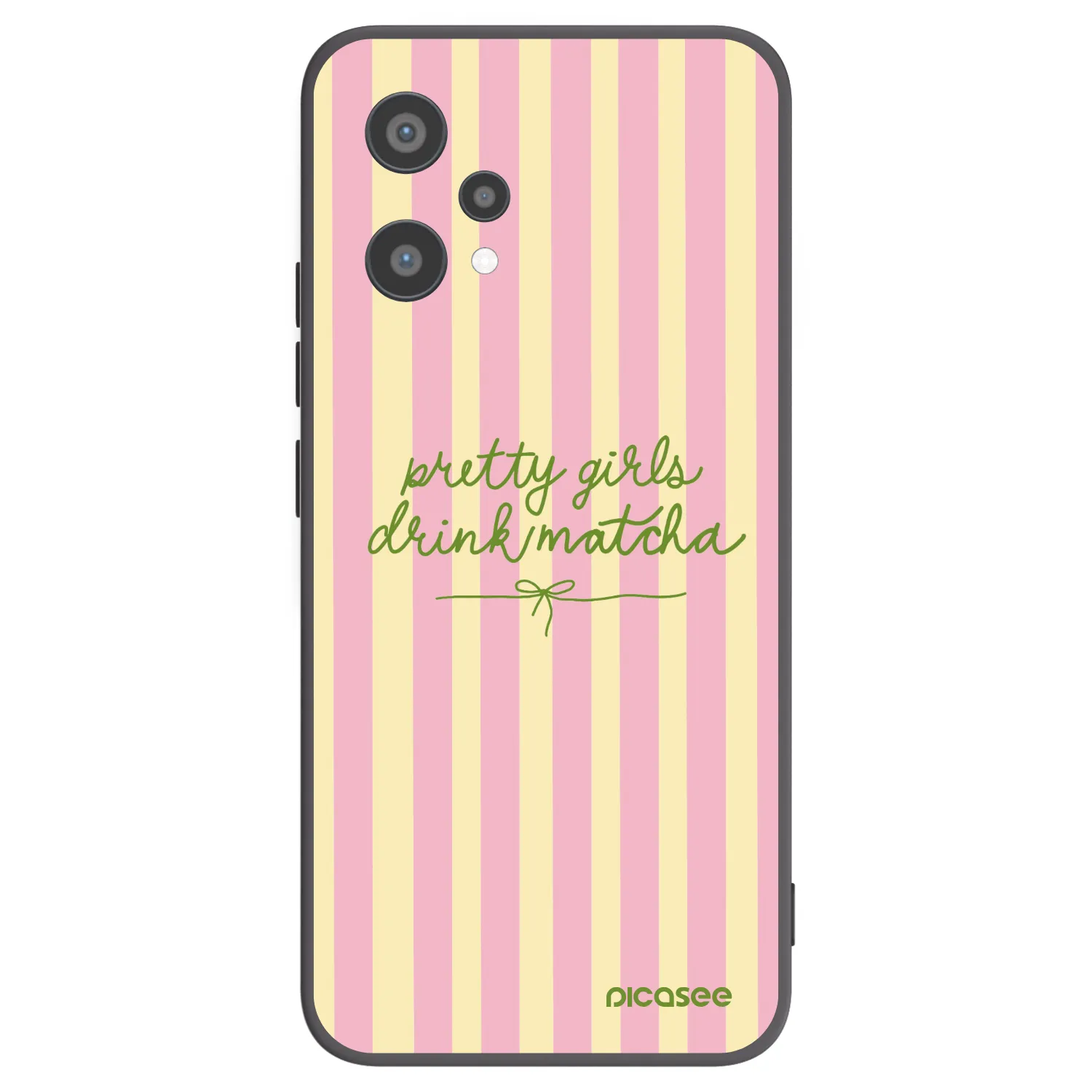 Picasee fekete szilikon tok az alábbi mobiltelefonokra Realme 9 Pro 5G - Pretty matcha