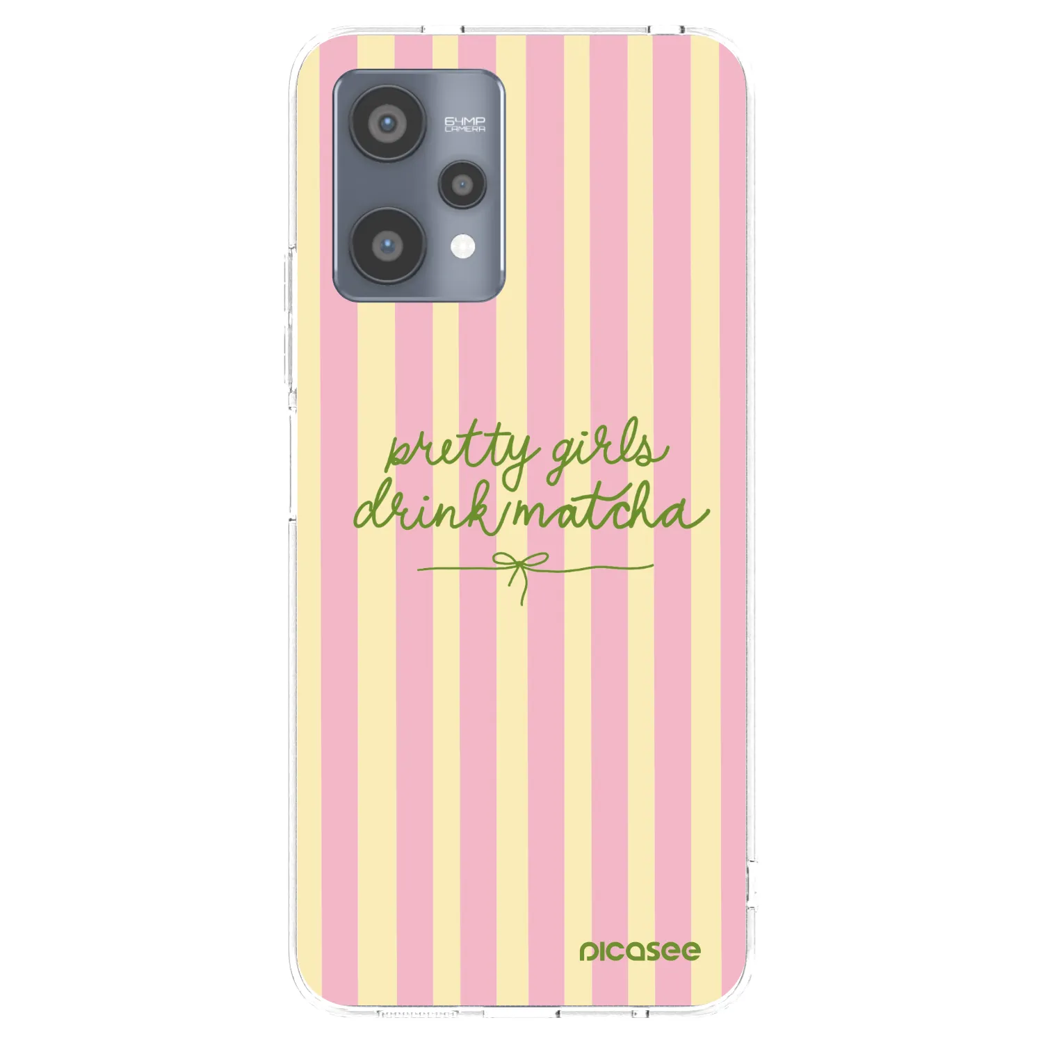 Picasee átlátszó szilikon tok az alábbi mobiltelefonokra Realme 9 Pro 5G - Pretty matcha