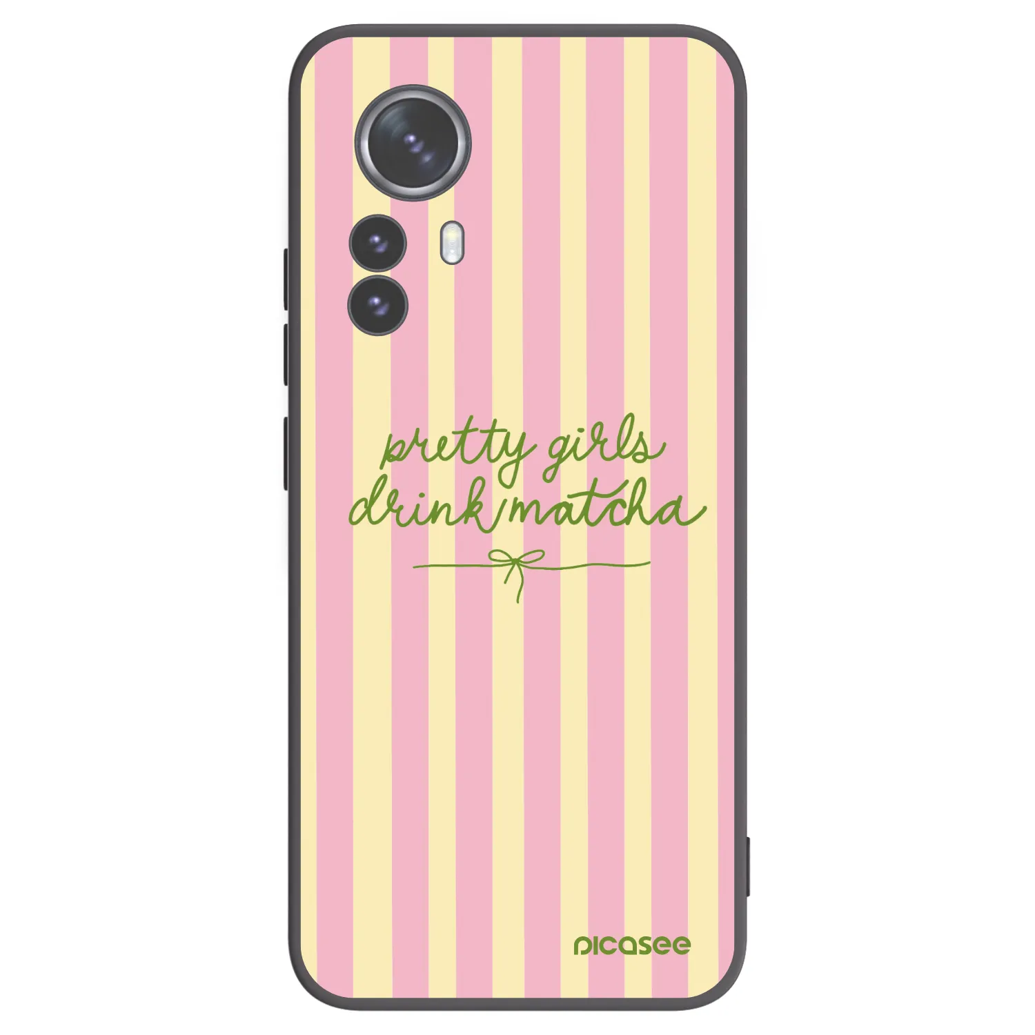 Picasee fekete szilikon tok az alábbi mobiltelefonokra Xiaomi 12 Pro - Pretty matcha