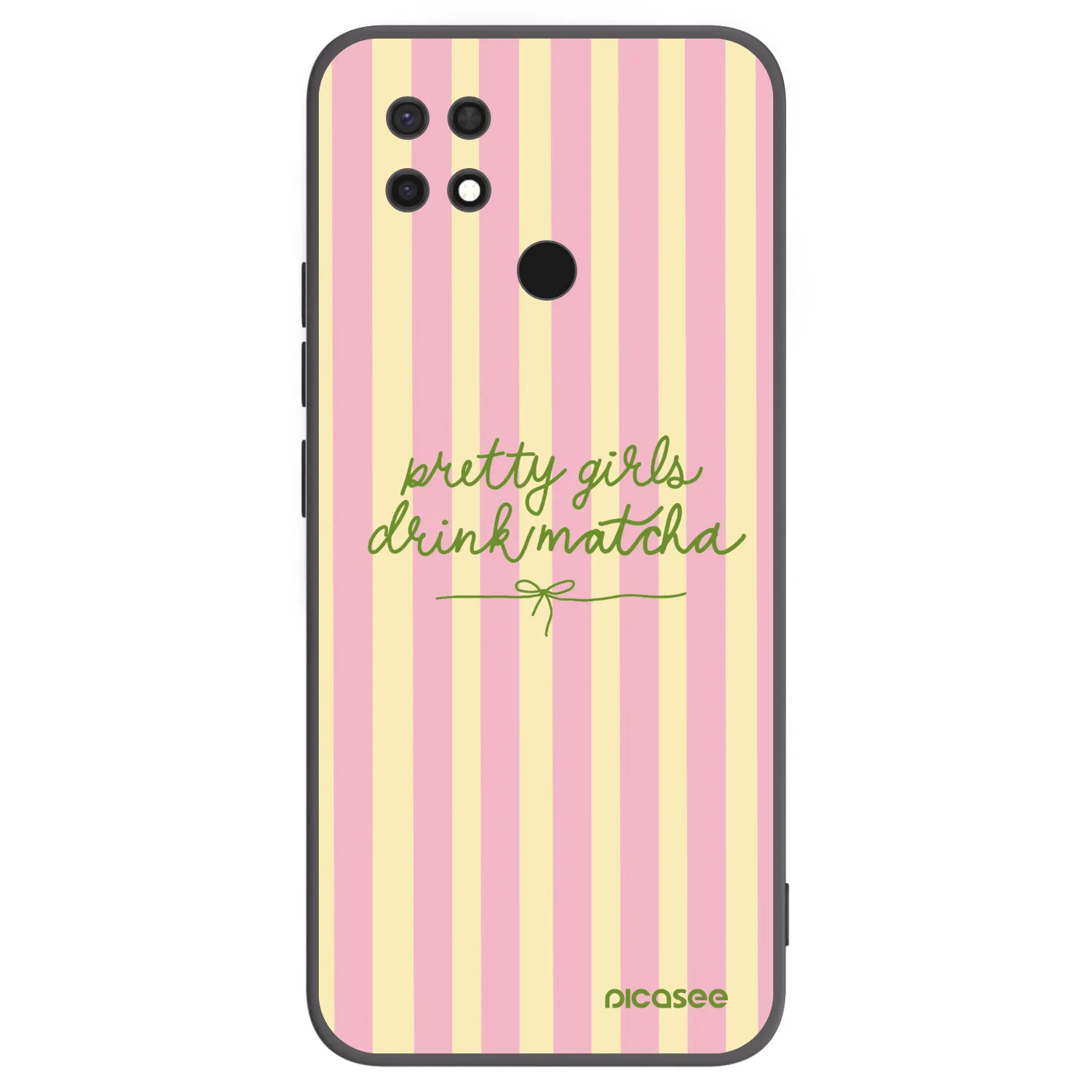Picasee fekete szilikon tok az alábbi mobiltelefonokra Xiaomi Redmi 10C - Pretty matcha