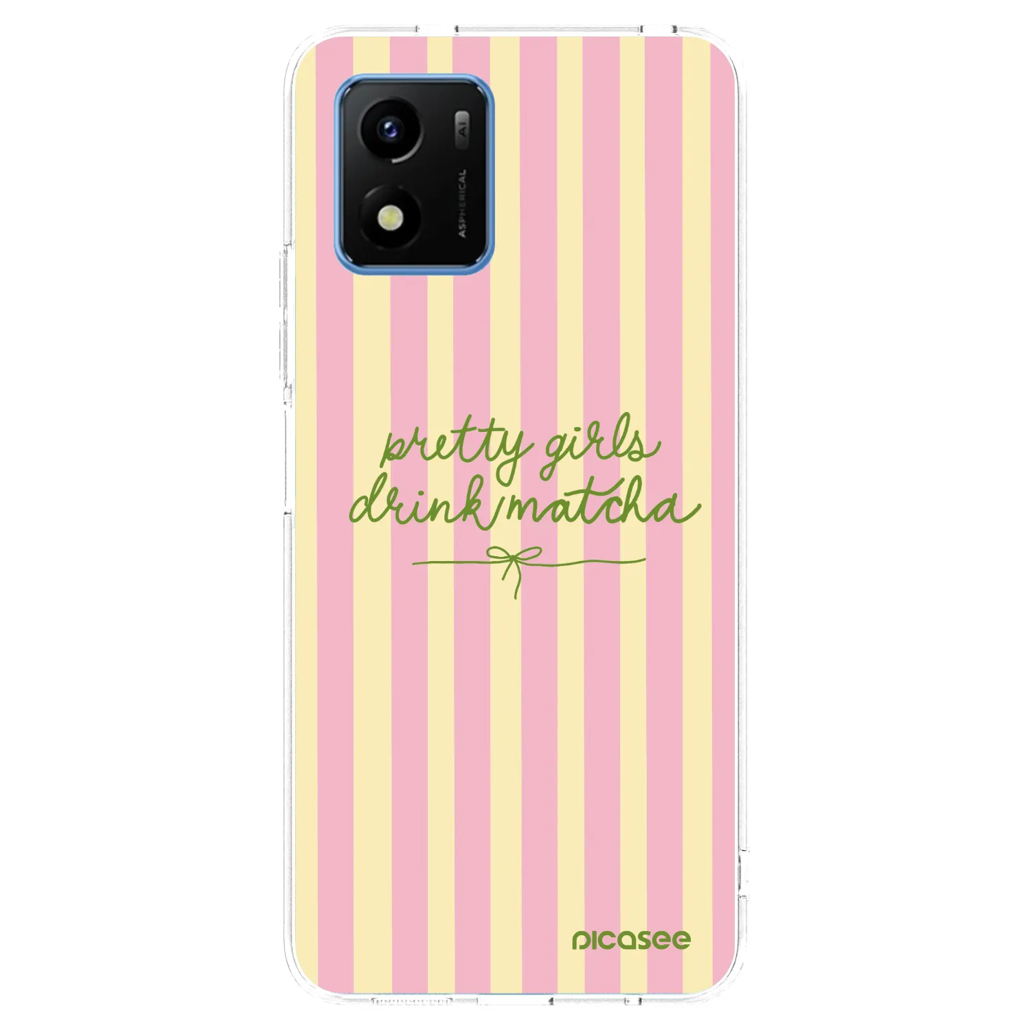 Picasee átlátszó szilikon tok az alábbi mobiltelefonokra Vivo Y01 - Pretty matcha