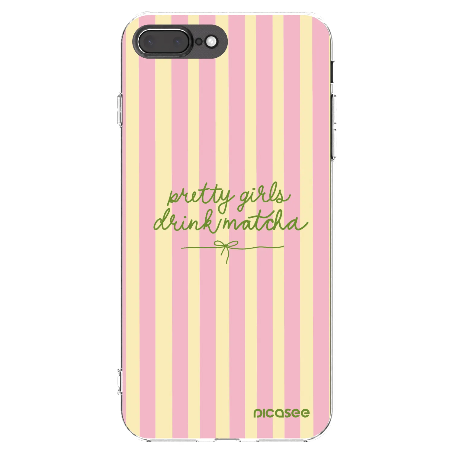 Picasee átlátszó szilikon tok az alábbi mobiltelefonokra Apple iPhone 8 Plus - Pretty matcha
