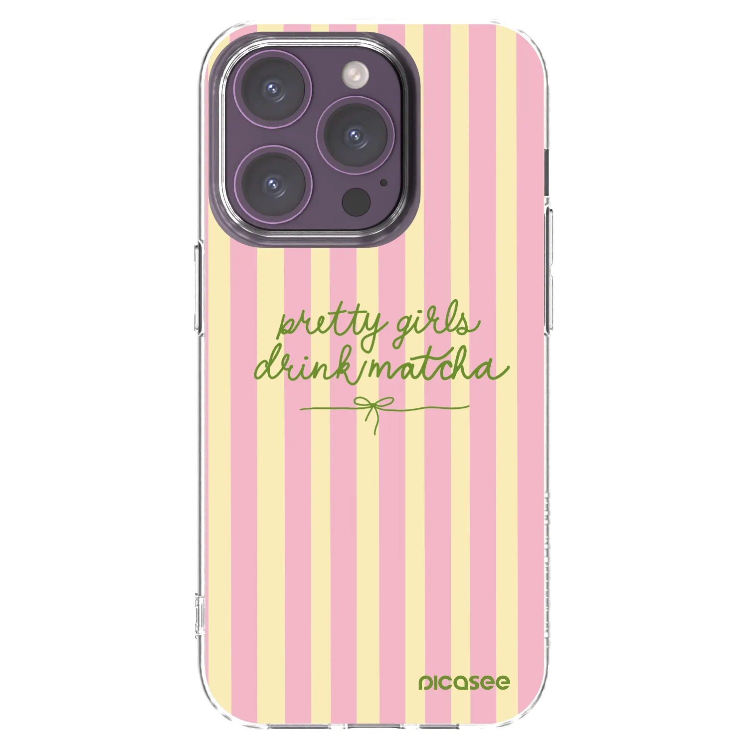 Picasee átlátszó szilikon tok az alábbi mobiltelefonokra Apple iPhone 14 Pro - Pretty matcha
