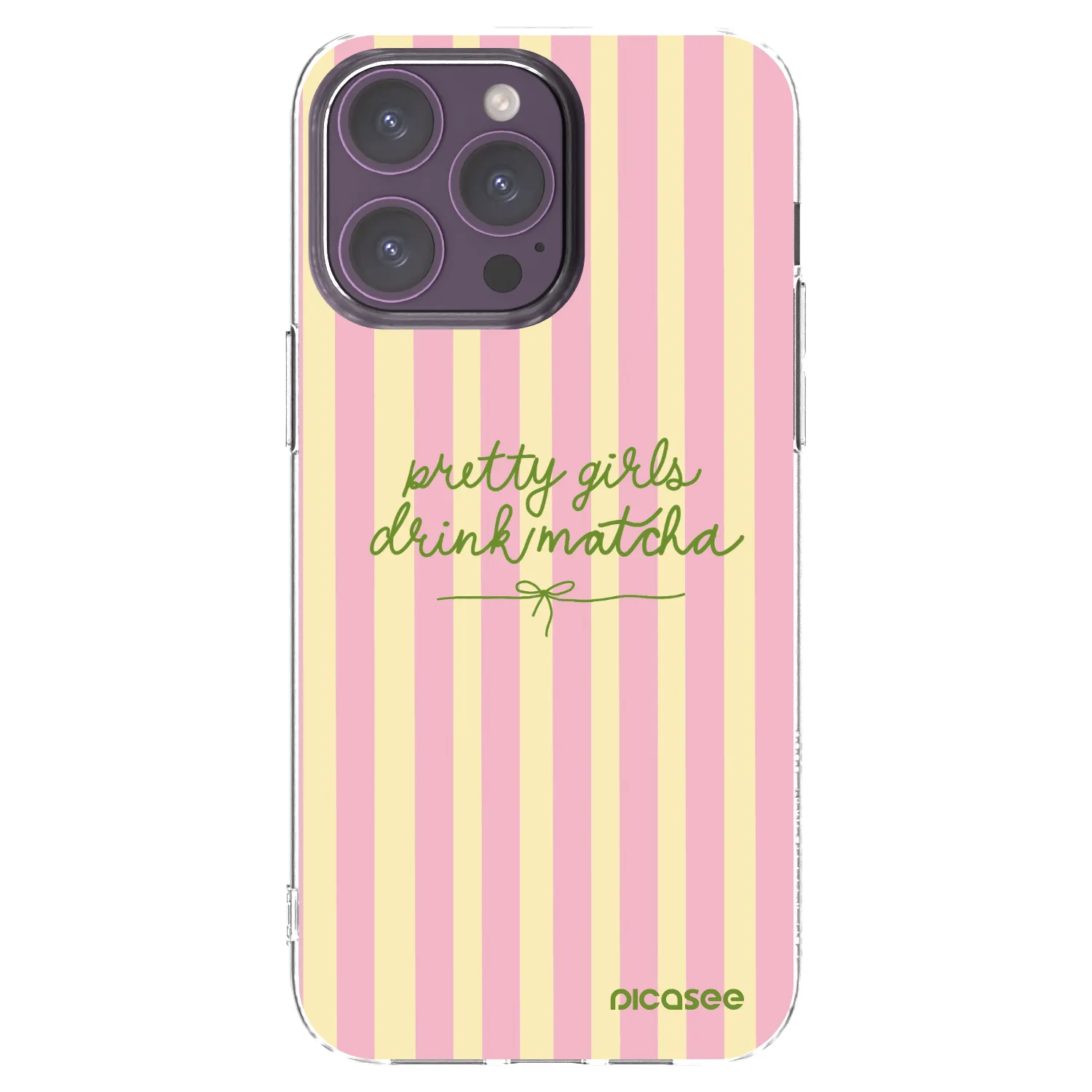 Picasee átlátszó szilikon tok az alábbi mobiltelefonokra Apple iPhone 14 Pro Max - Pretty matcha
