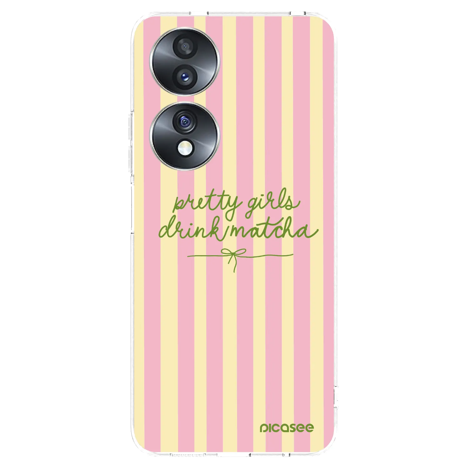 Picasee átlátszó szilikon tok az alábbi mobiltelefonokra Honor 70 - Pretty matcha