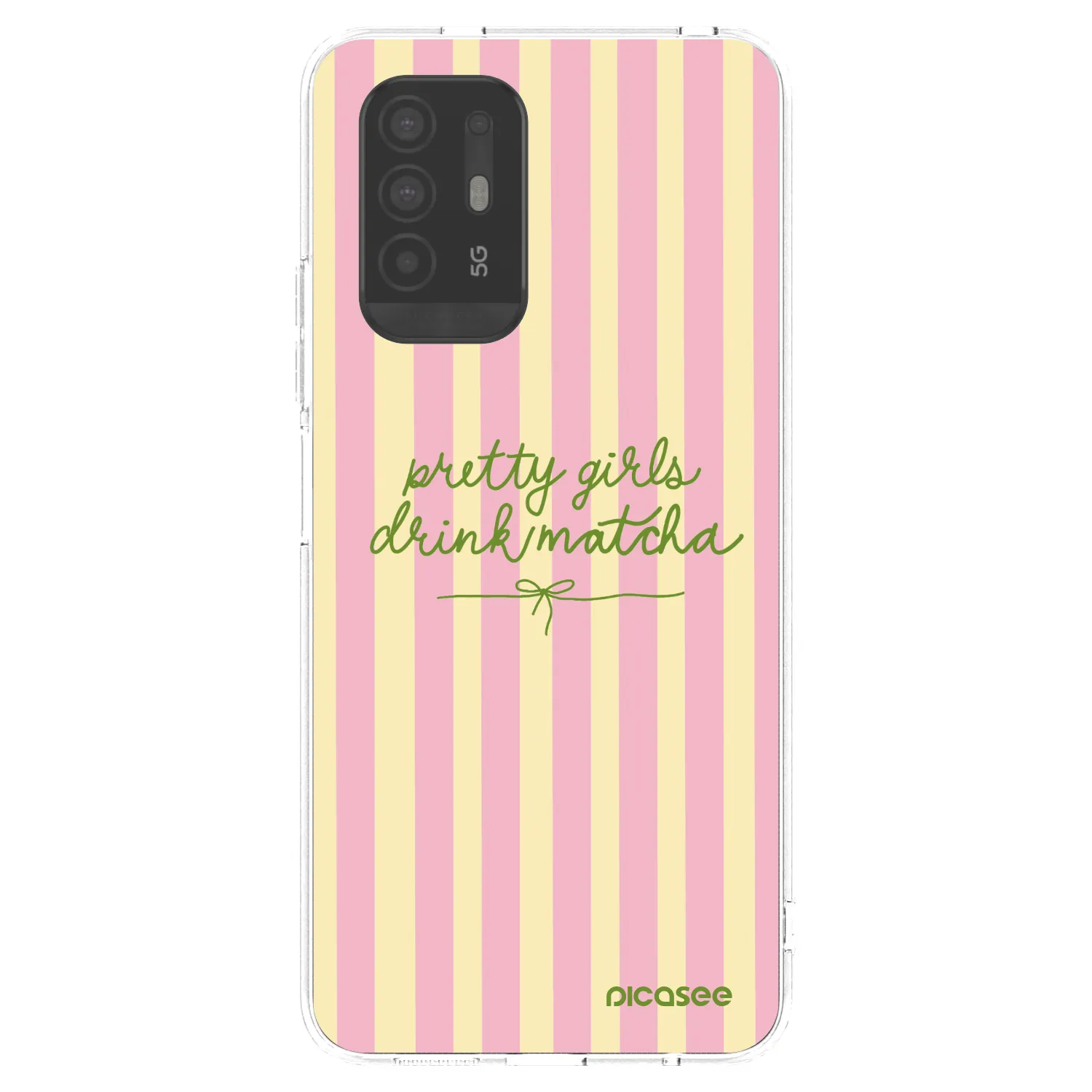Picasee átlátszó szilikon tok az alábbi mobiltelefonokra OPPO A94 5G - Pretty matcha