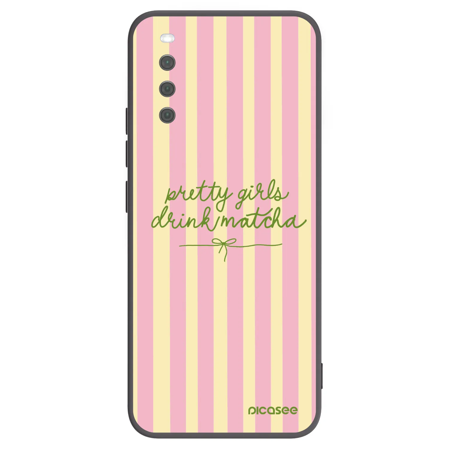 Picasee fekete szilikon tok az alábbi mobiltelefonokra Sony Xperia 10 III - Pretty matcha