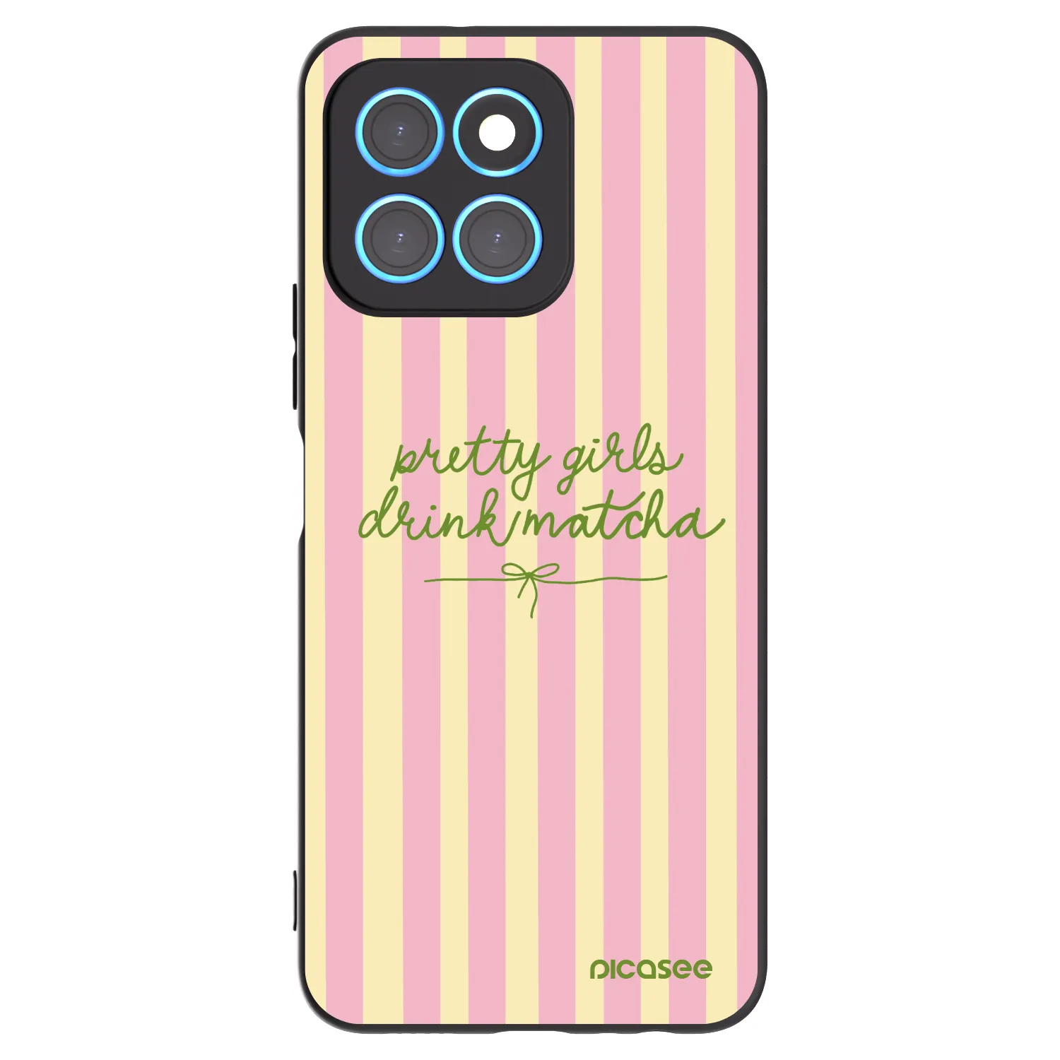 Picasee fekete szilikon tok az alábbi mobiltelefonokra Honor X6 - Pretty matcha