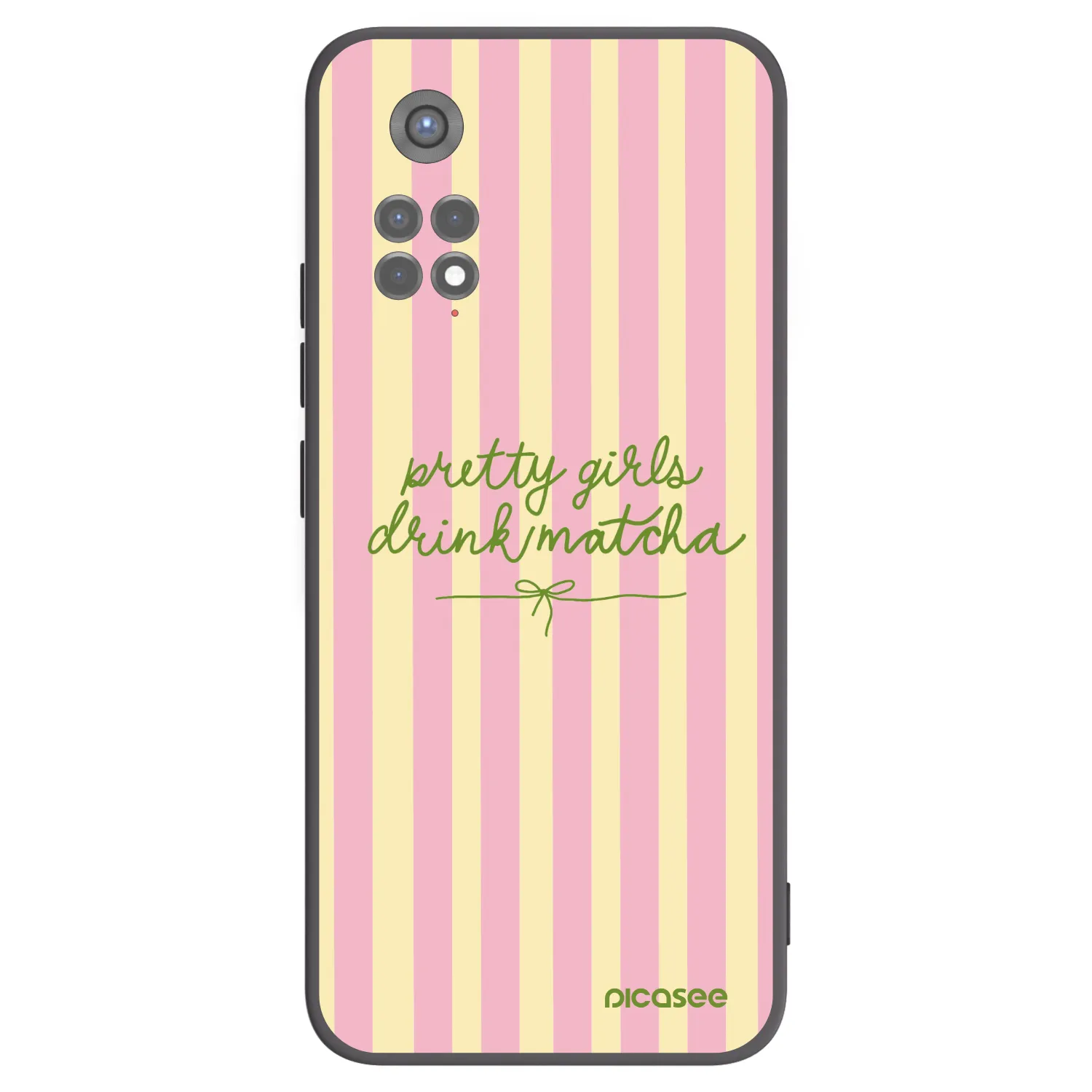 Picasee fekete szilikon tok az alábbi mobiltelefonokra Xiaomi Redmi Note 11S 5G - Pretty matcha