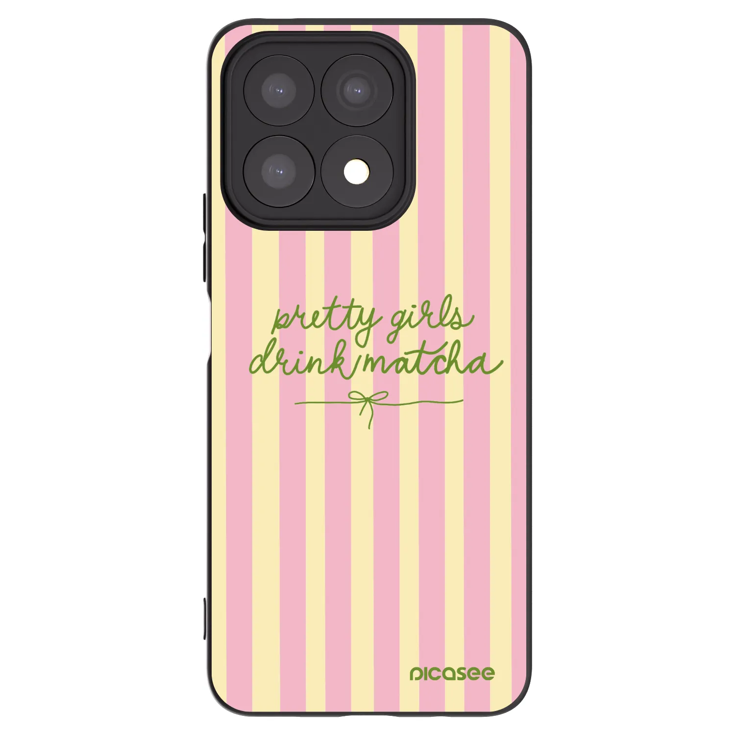 Picasee fekete szilikon tok az alábbi mobiltelefonokra Honor X8a - Pretty matcha