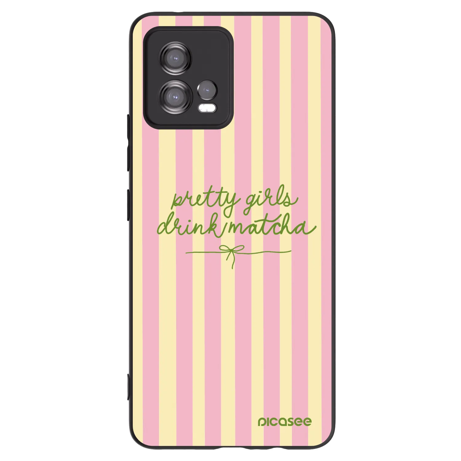 Picasee fekete szilikon tok az alábbi mobiltelefonokra Motorola Moto G72 - Pretty matcha